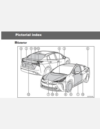 toyota prius 2021-2022 owners manual rhd and lhd